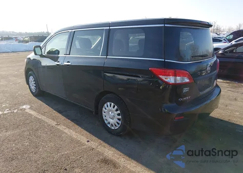 2013 Nissan Quest S from USA, damaged, VIN JN8AE2KPXD9069473
